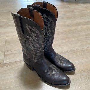 Lucchese Cowboy Boots 10.5 D Dark Brown